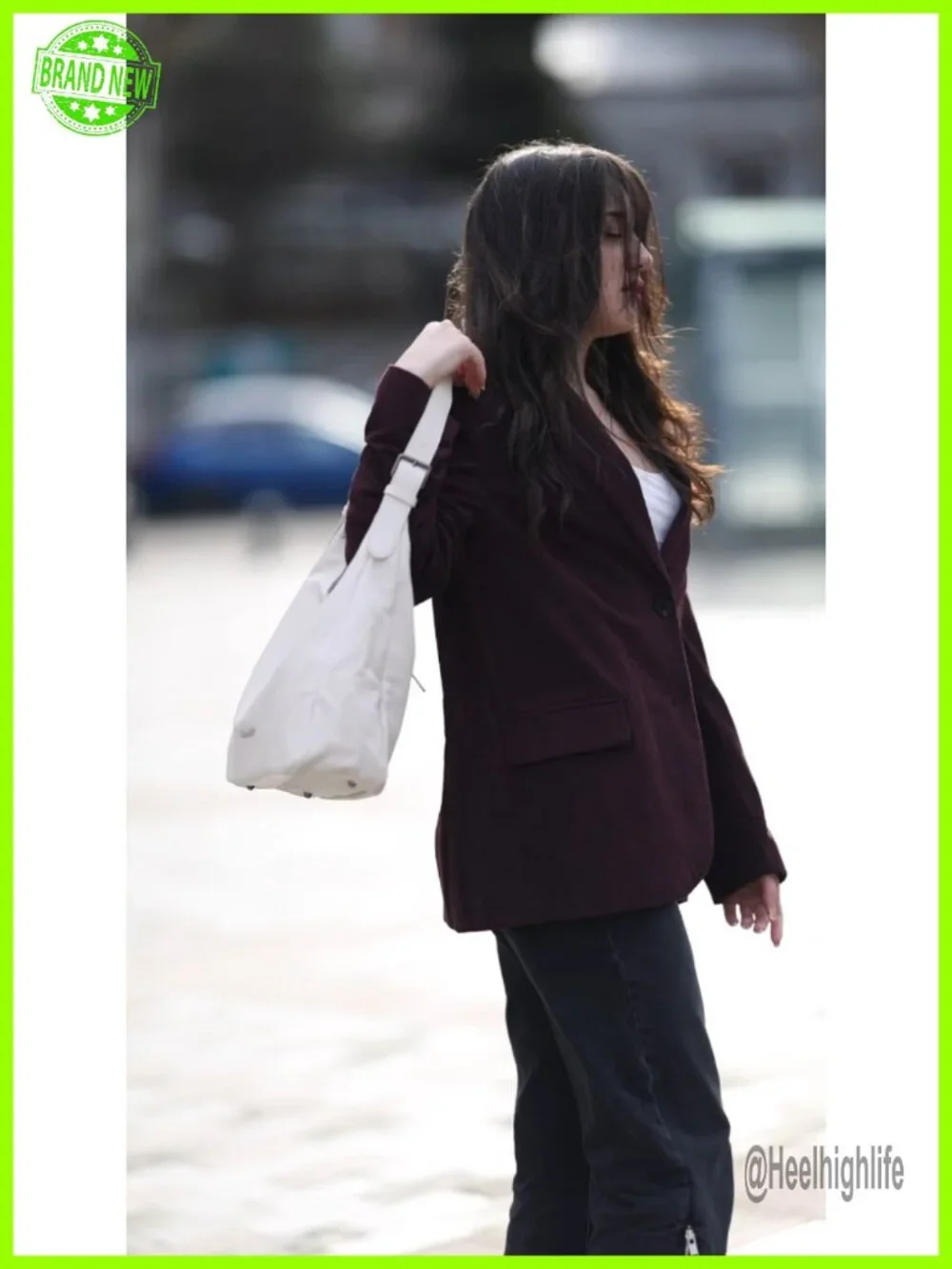 Hobo Slouchy Shoulder Bag PU Leather Multi-Pocket Purse